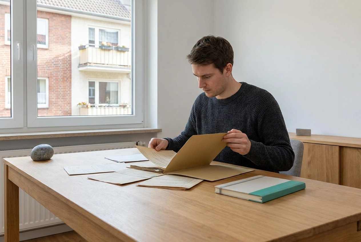 Professional header image for list-based article: Verbrauchsausweis Unterlagen: Welche Dokumente häufig feh...